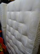 Staples mattress and a four drawer divan bed base