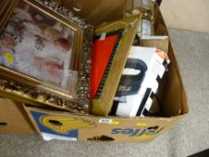 Box of mixed household items