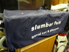 Portable Slumberfun travel cot and playpen