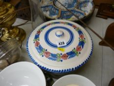 'Lazy Susan' with pheasant decorated inserts and other decorated china