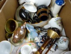 Parcel of mixed porcelain including Staffs castle, commemorative ware etc