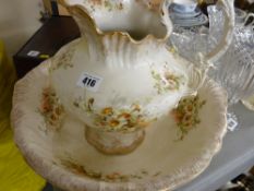 Staffs washbasin and jug set