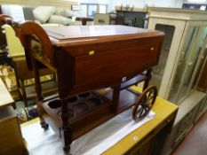 Chinese hardwood drinks wagon