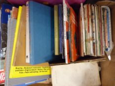 Box of vintage motor vehicle related manuals and similar