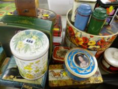 Collection of vintage tins