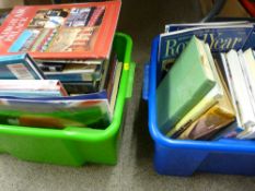 Two tubs of mixed books