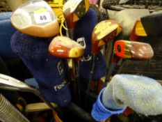 Excellent lady's and gent's golf clubs in three bags