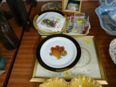 Ornamental pottery, sampler etc