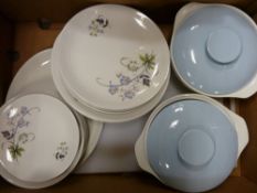Box of Staffs 'Springtime' dinnerware