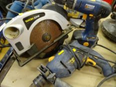 Workzone circular saw, drill and a cordless drill E/T