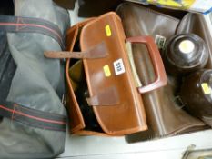 Three sets of bowls in various cases