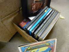 Box of classical boxed sets and other vinyl records