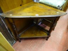 Two shelf corner unit