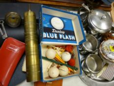 Small parcel of white metal service ware, other collectables etc