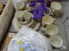 Parcel of commemorative and other china and a 'Golden Jubilee' Beanie Baby