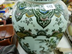 Large Mettlach bulbous vase by Villeroy & Boch