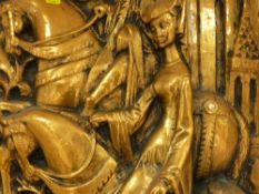 Large faux copper plaque