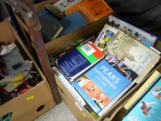 Two boxes of mixed books