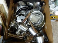 Box of stainless steel kitchenware and similar