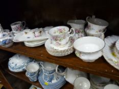 Royal Albert 'Moss Rose' teaware, Paragon 'Lavinia' teaware etc