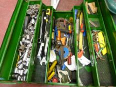 Cantilever toolbox and contents of sockets etc