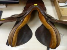 Vintage leather saddle