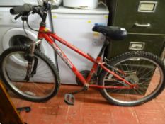 Apollo red children's BMX bike