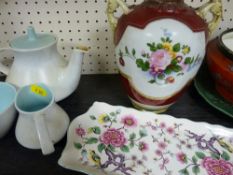 Items of Poole pottery teaware and other mixed china