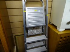 Two metal stepladders