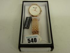 Barkers of Kensington new 'Regatta' white dial wristwatch in presentation case and sleeve
