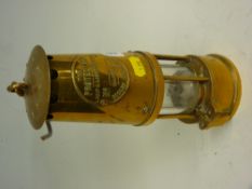 Vintage brass 'Protector' miner's lamp
