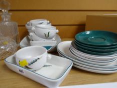 A parcel of Denby 'Green Wheat' pattern dinnerware