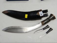 A military issued kukri knife