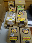 Collection of boxed 'Bad Taste Bears'