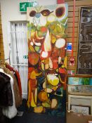 A large abstract oil on board