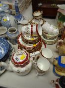 Various vintage patterned English Staffordshire teaware