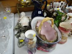 Two Gillian Still ceramic wall plaques, hand painted china etc