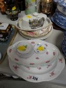 Collection of various Shelley patterned dishes & small saucers etc
