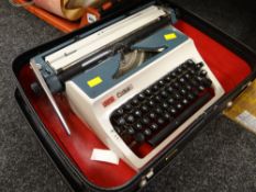 A vintage Erika portable typewriter