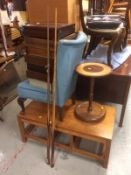 A J P Mannock snooker cue together with a BCE Spectre snooker cue