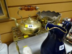 Brass trivet stand & planter