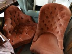 A Mill Brook Regency-style seat & another similar