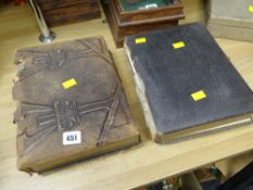 Two vintage early twentieth century photograph albums