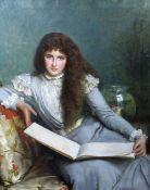 MANNER OF & HIGHLY LIKELY TO BE, ARCHIBALD STUART WORTLEY (1847-1905) oil on canvas - three quarter