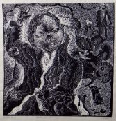 C PENN artist's proof monochrome print - entitled 'Mother and Child No. 1', signed, 45 x 44cms