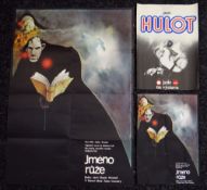 THE NAME OF THE ROSE two original Czech cinema inserts, 1986, rolled, slight edge wear, 82 x 58cms