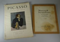 PICASSO PLATES 'Blue and Pink Periods' introduced by Denys Sutton; together with a volume of '