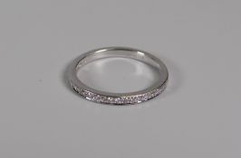 DIAMOND SET PLATINUM WEDDING BAND