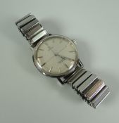 AN OMEGA SEAMASTER DE VILLE VINTAGE WRISTWATCH on a non-matching expanding bracelet