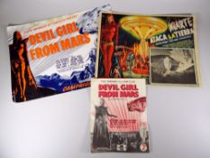 DEVIL GIRL FROM MARS, 1954, original UK campaign book, mexican lobby card & original sheet music